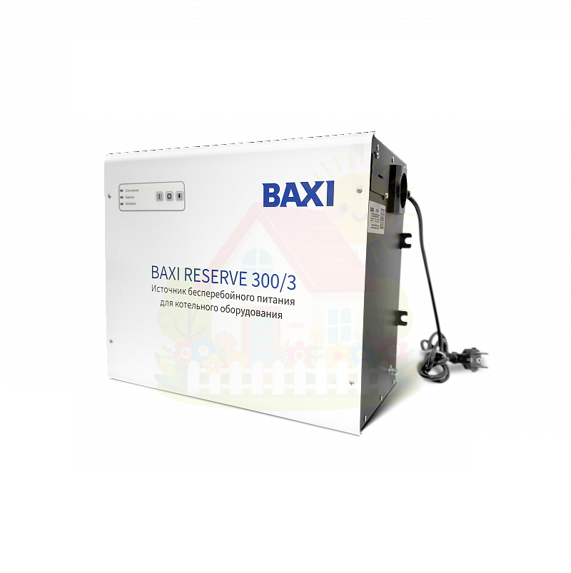 Инженерная сантехника Однофазный источник бесперебойного питания BAXI Reserve 300/3 на 3 часа — детальное фото