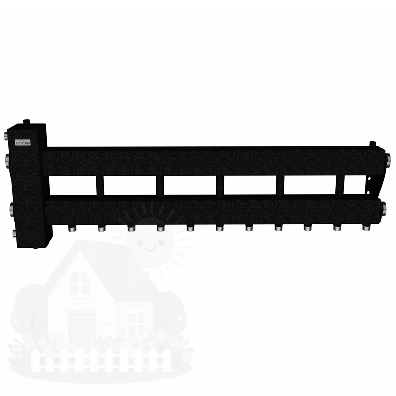Купить Коллектор Gidruss BM-150-6D до 150 кВт 1 1/2" 6 контуров — фото товара в каталоге