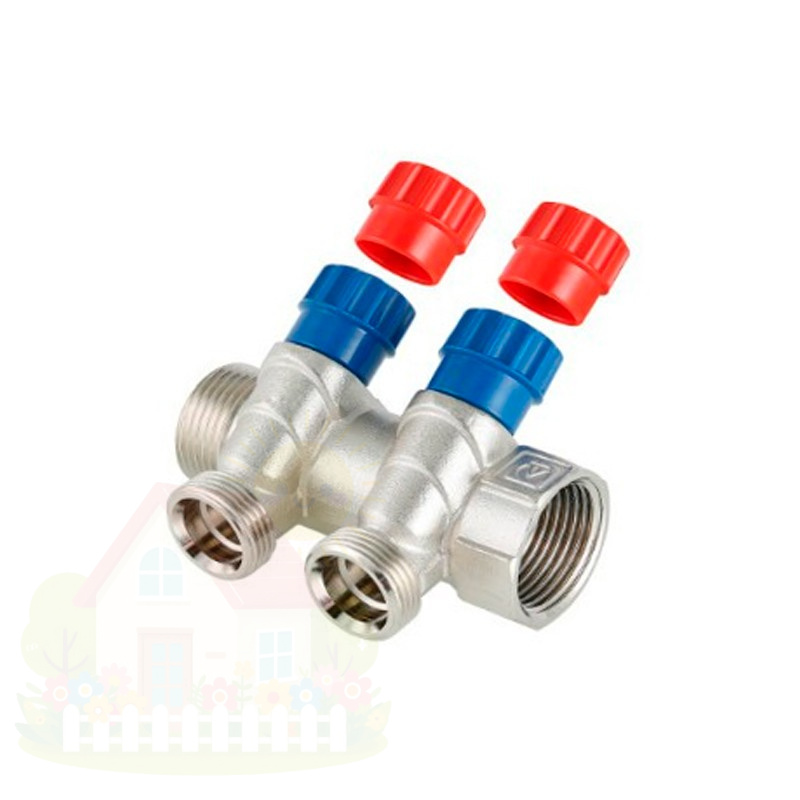 Купить Коллектор Valtec для воды евроконус 1"х 3/4" на 2 выхода арт.VTC.560.NE.060502 — фото товара в каталоге