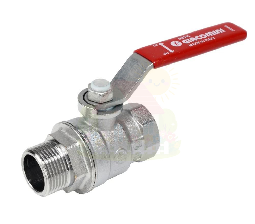 Инженерная сантехника Кран шаровой Giacomini  R854L 1 1/2" ВН НР ручка-рычаг  R854LX027 — детальное фото