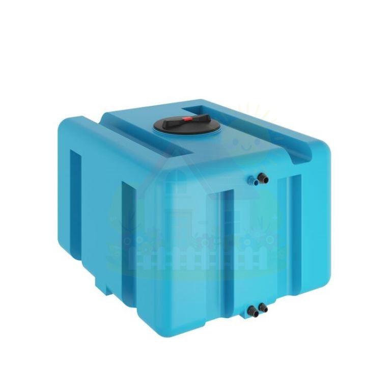 Инженерная сантехника Бак для воды прямоугольный ATQ 750 синий Aquatech без поплавка — детальное фото