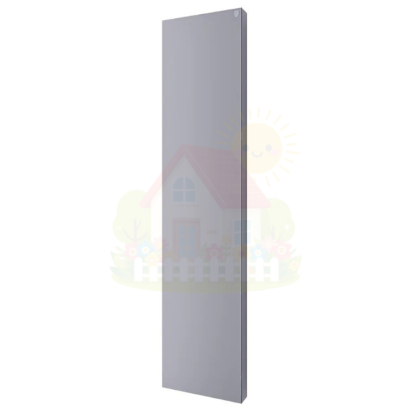 Инженерная сантехника Вертикальный дизайн радиатор Royal Thermo Flat 400-1800 Silver Satin — детальное фото