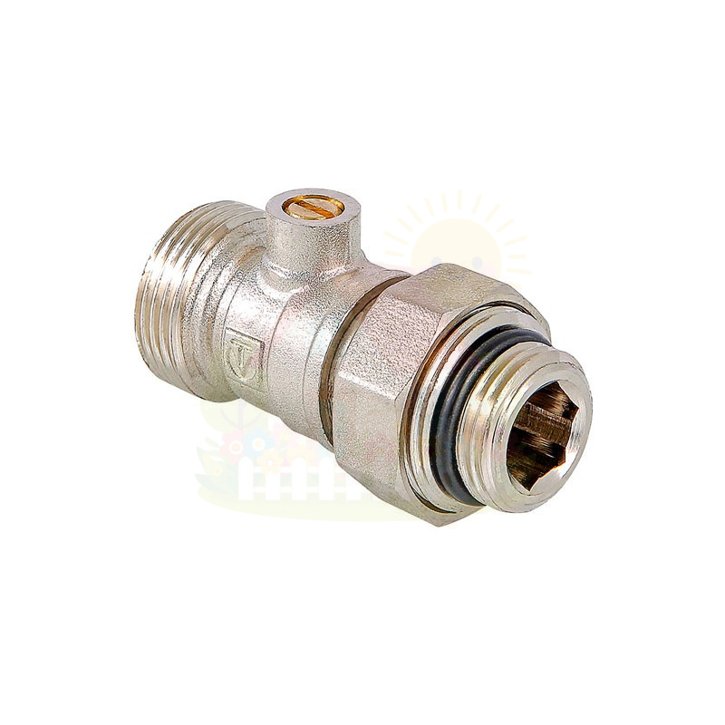 Инженерная сантехника Кран нижнего подключения радиатора Valtec 1/2"x3/4" арт.VT.345R.N.05 — детальное фото