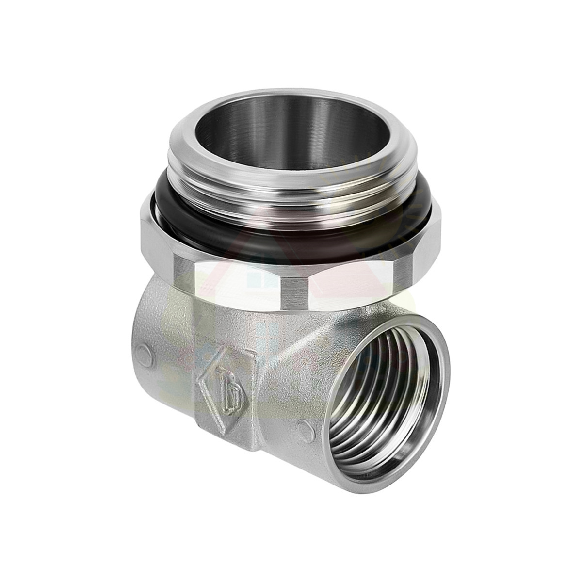 Инженерная сантехника Тройник для коллектора Hoobs 1"НРх1/2"ВРх1/2"ВР с прокладкой — детальное фото