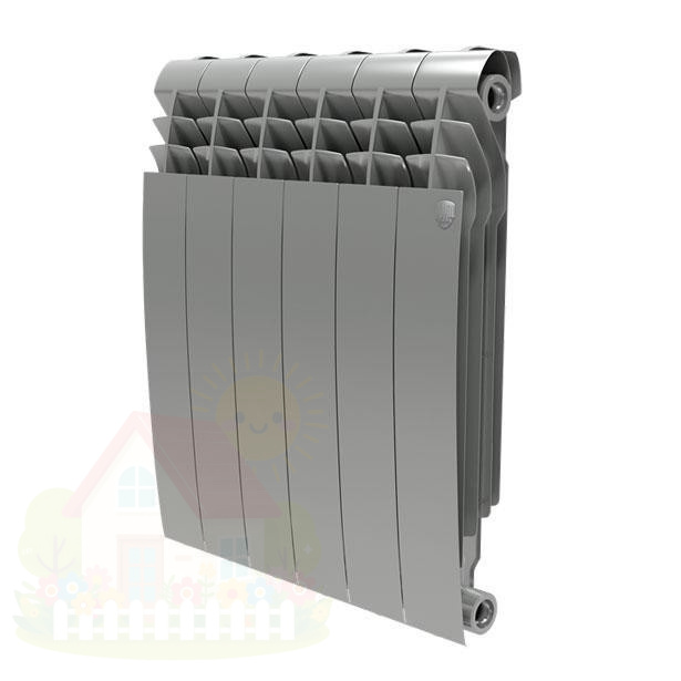 Купить Биметаллический радиатор Royal Thermo BiLiner 500 Silver Satin (4 секции) — фото товара в каталоге