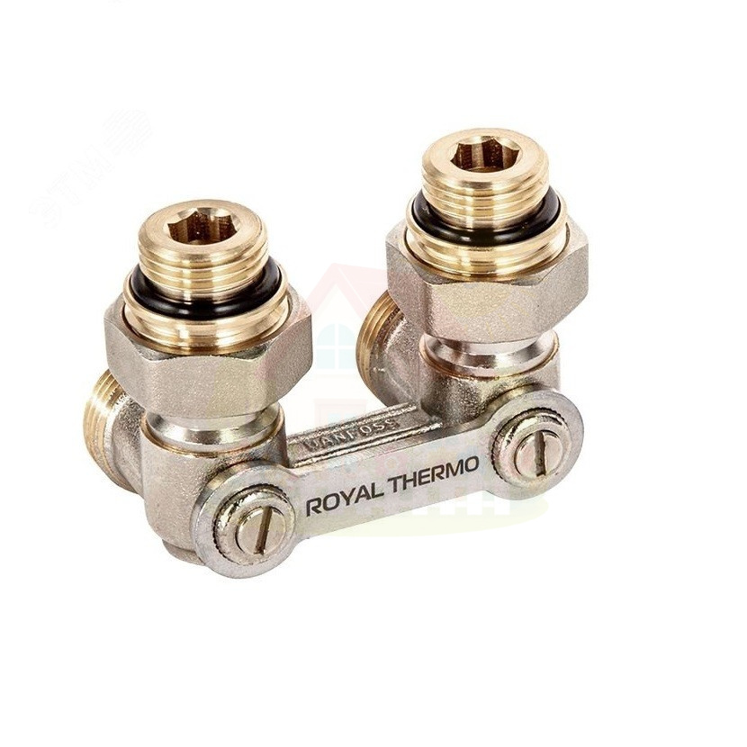 Инженерная сантехника Узел нижнего подключения угловой ROYAL THERMO 1/2"х3/4"EK — детальное фото