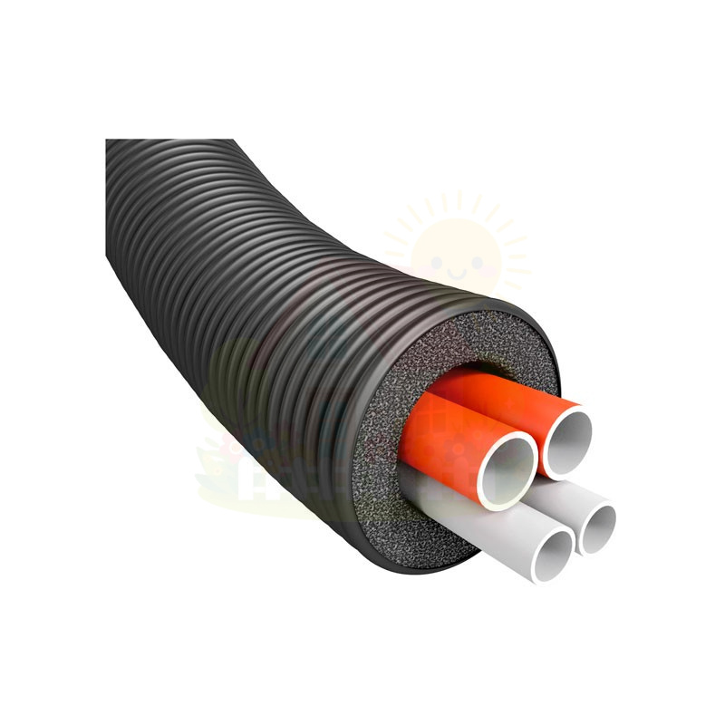 Инженерная сантехника Теплотрасса четырёхтрубная Thermaflex Flexalen 1000+ FV+R200H2/40A40A32 — детальное фото