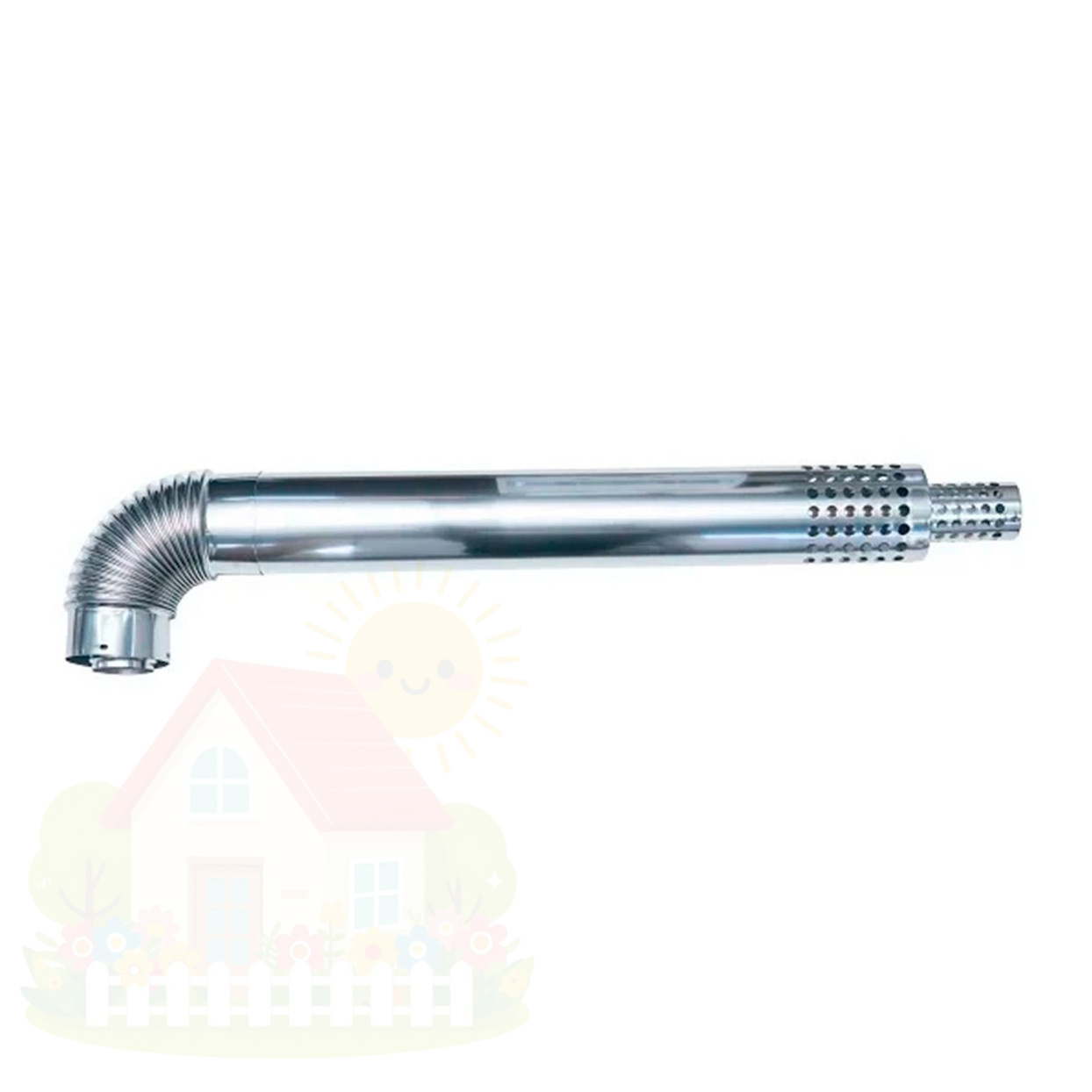 Купить Дымоход стальной HUBERT 80/120 L-800mm для котлов 50DC — фото товара в каталоге