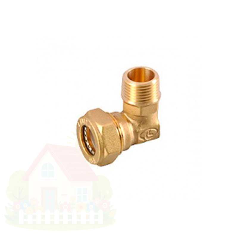 Купить Угол Lavita с НР резьбой 15x1/2" (арт.E/S 15*1/2"(M)) — фото товара в каталоге