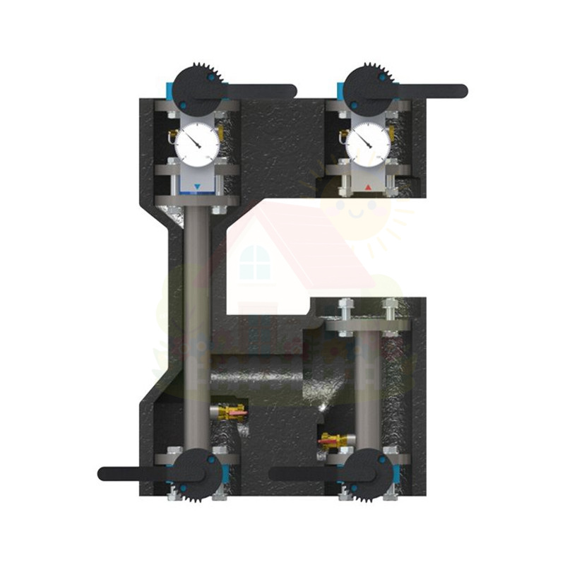 Инженерная сантехника Насосная группа фланцевая Elsen DN 65 Powerbox 70 без насоса, со смесителем, без сервопривода — детальное фото