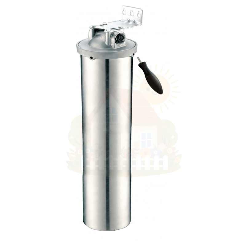 Инженерная сантехника Колба для фильтра из нержавейки Kristal Big Blue 20 "1" INOX — детальное фото