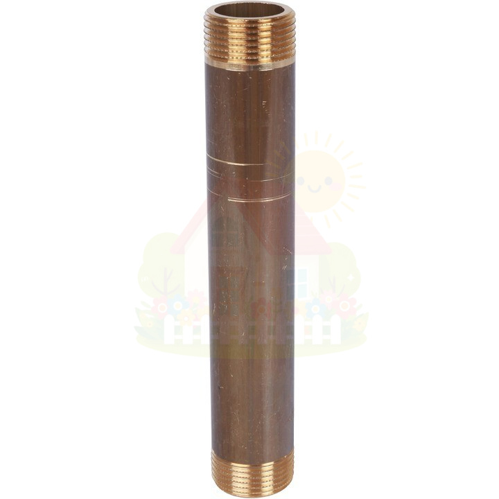 Инженерная сантехника Удлинитель латунный резьбовой Stout - 3/4" НР-НР длина 150 мм — детальное фото