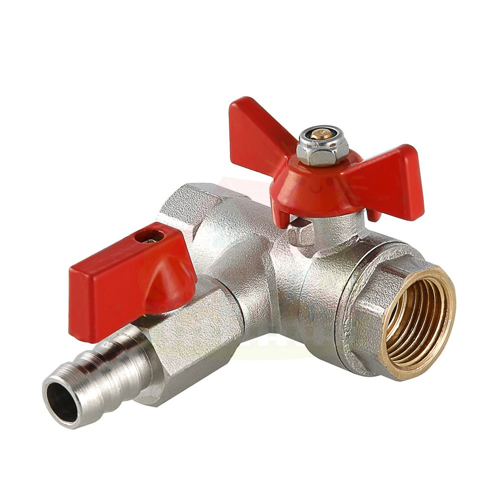 Инженерная сантехника Кран шаровой с обратным клапаном и дренажом Valtec 1/2" (арт.VT.248.N.04) — детальное фото