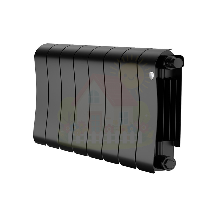 Инженерная сантехника Биметаллический радиатор Royal Thermo Infinity 300 Noir Sable (8 секций) — детальное фото