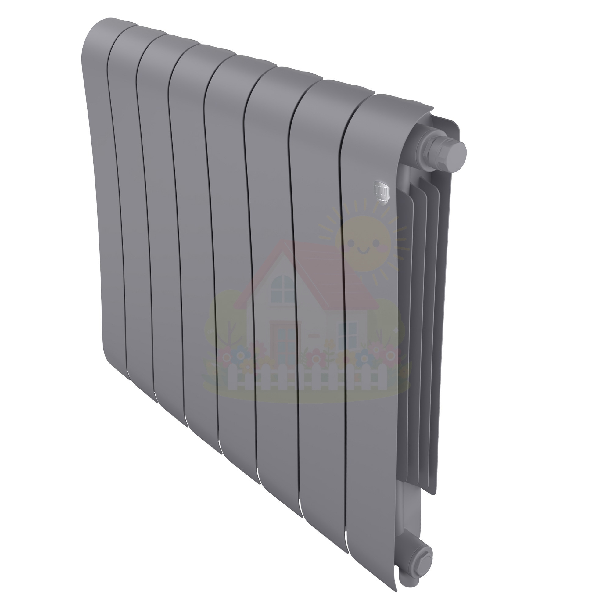 Инженерная сантехника Биметаллический радиатор Royal Thermo Infinity 500 VR80 Silver Satin (8 секций) — детальное фото