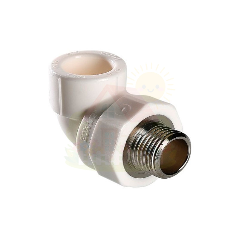 Инженерная сантехника Угол комбинированный Valtec 90° с НР резьбой 20х3/4" (арт.VTp.753.0.02005) — детальное фото