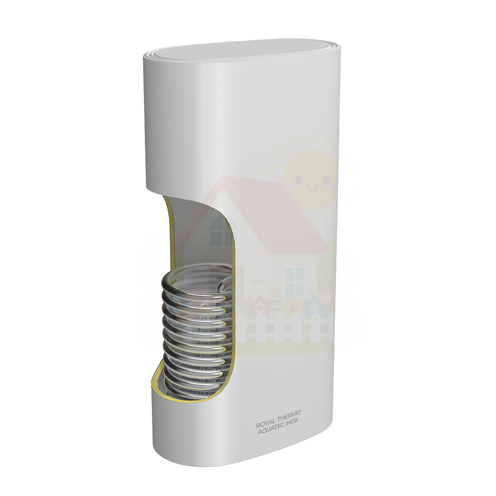 Инженерная сантехника Бойлер косвенного нагрева Royal Thermo AQUATEC INOX-F 100 с ТЭном — детальное фото