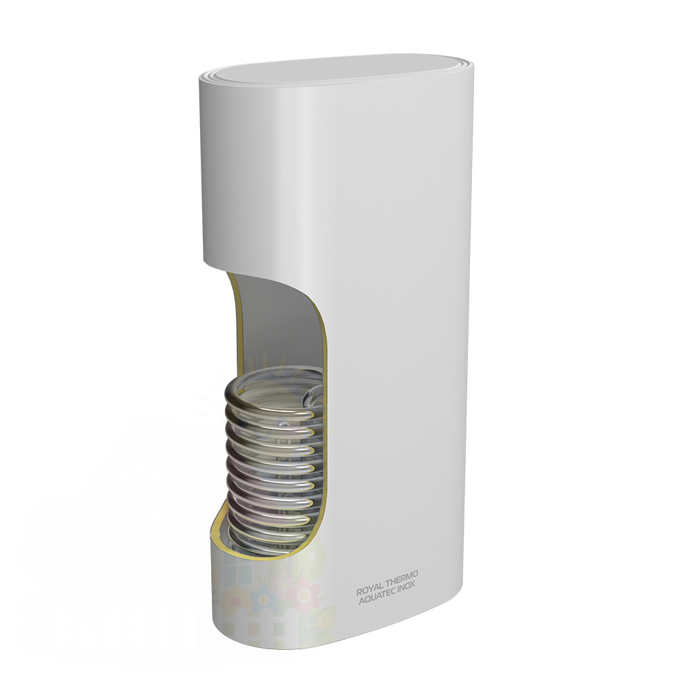 Купить Бойлер косвенного нагрева Royal Thermo AQUATEC INOX-F 80 с ТЭном — фото товара в каталоге