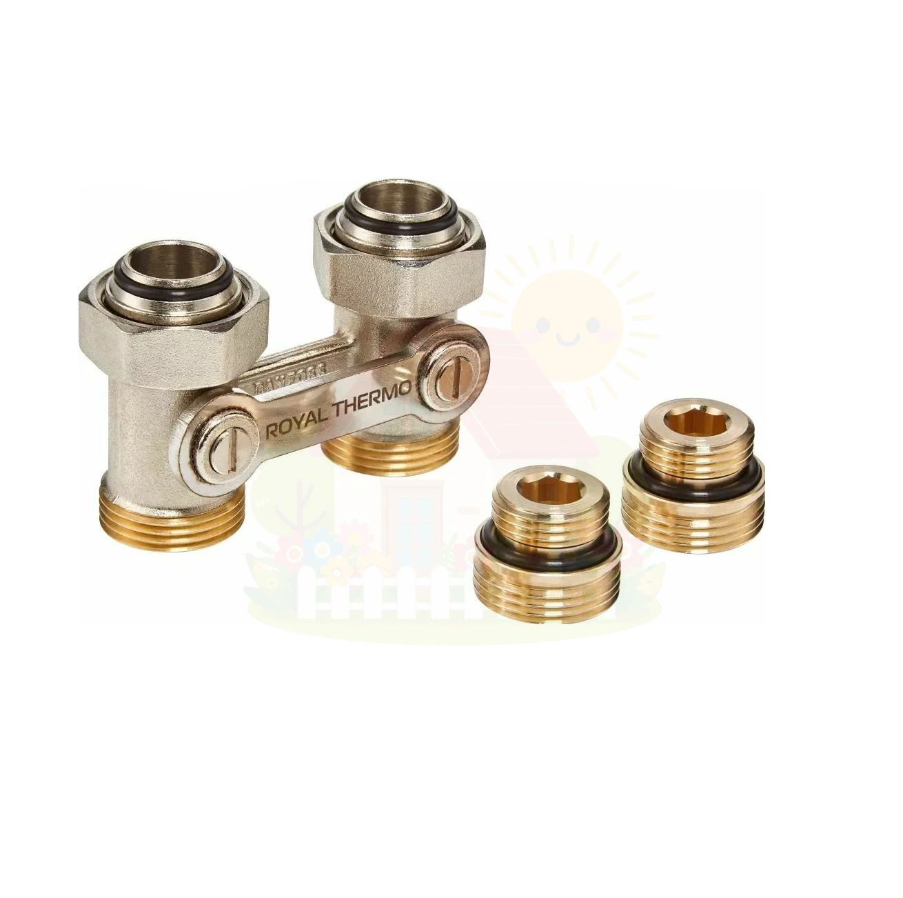Инженерная сантехника Узел нижнего подключения Royal Thermo прямой 1/2х3/4 EK — детальное фото