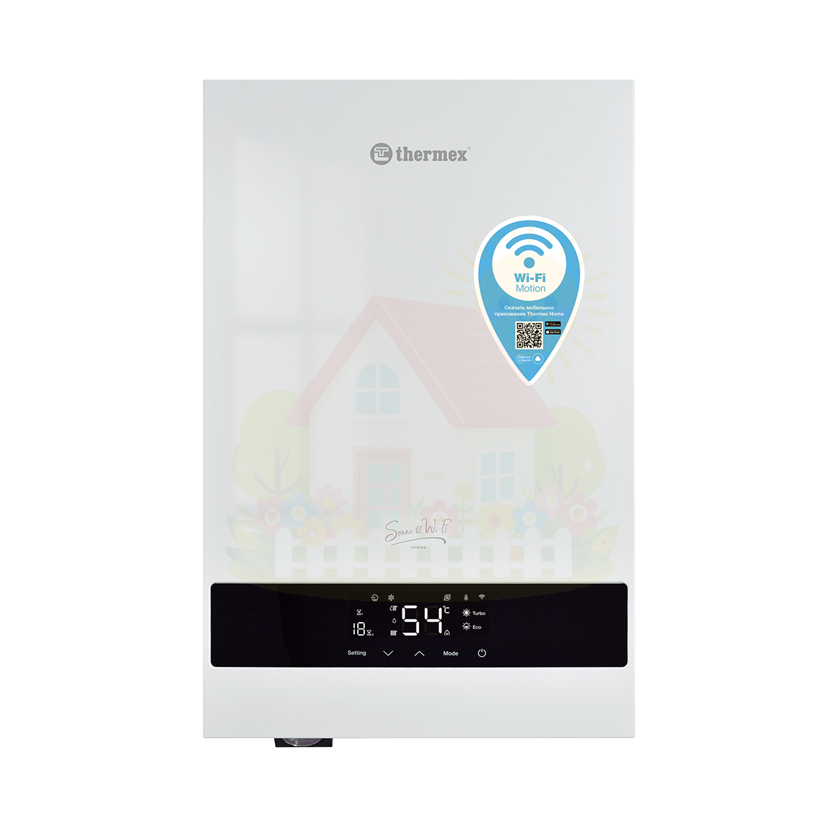 Инженерная сантехника Электрический котёл THERMEX Sonne 12 Wi-Fi (White) — детальное фото