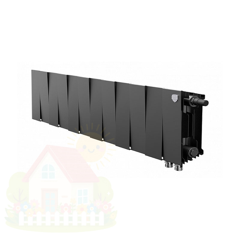 Купить Биметаллический радиатор Royal Thermo PianoForte 200 Noir Sable (20 секций) — фото товара в каталоге