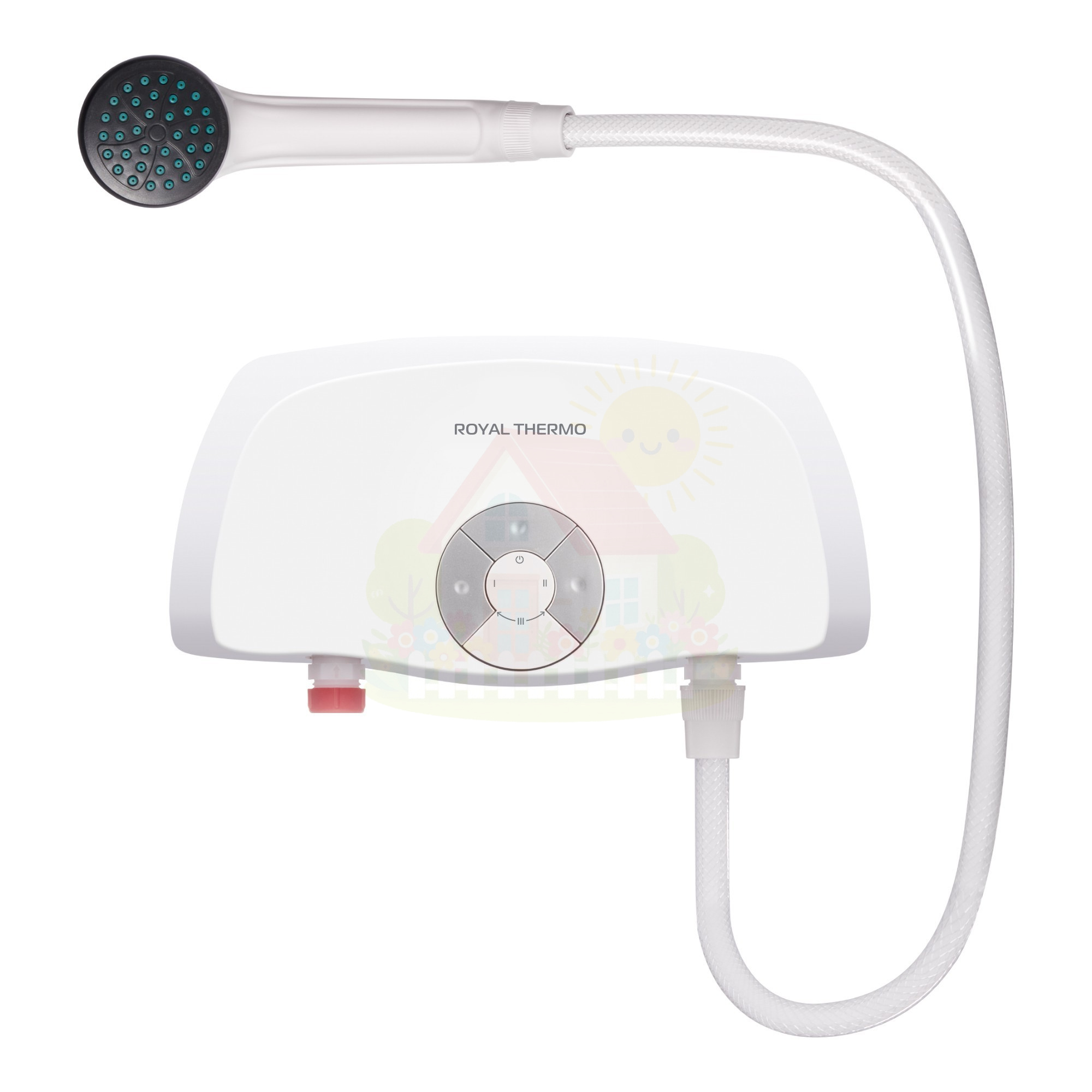 Инженерная сантехника Водонагреватель проточный Royal Thermo SmartFix S 5.5 кВт (душ в комплекте) — детальное фото