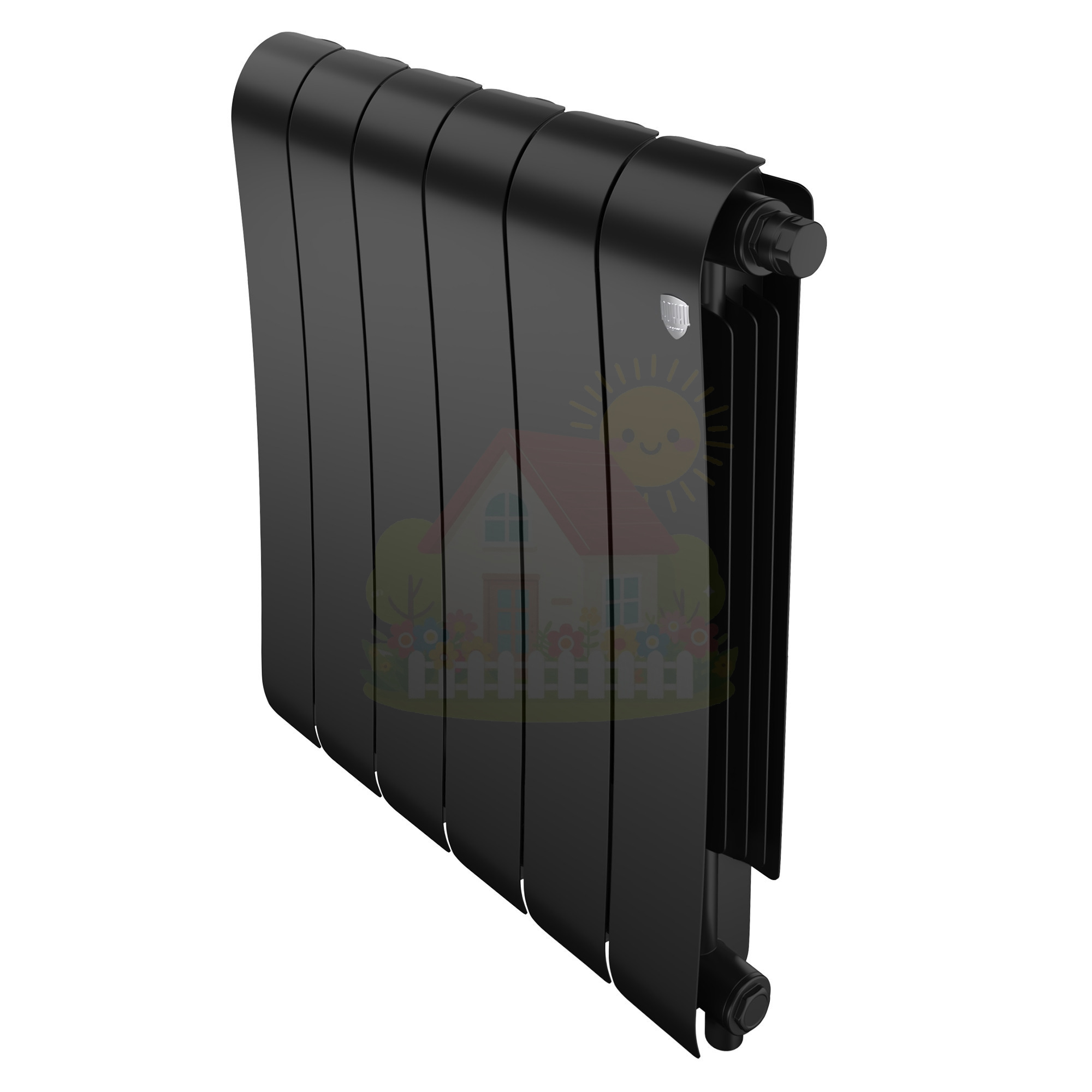 Инженерная сантехника Биметаллический радиатор Royal Thermo Infinity 500 Noir Sable (6 секций) — детальное фото