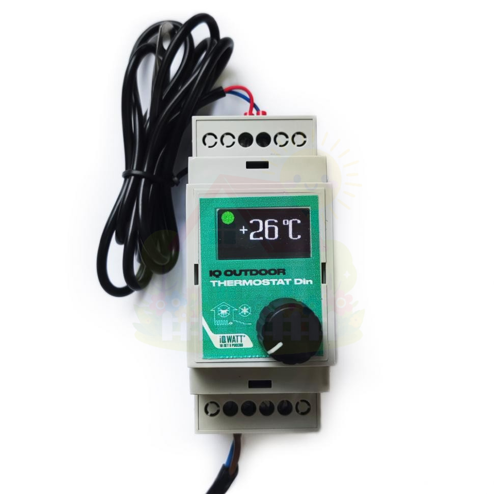 Инженерная сантехника Терморегулятор IQ OUTDOOR THERMOSTAT Din — детальное фото