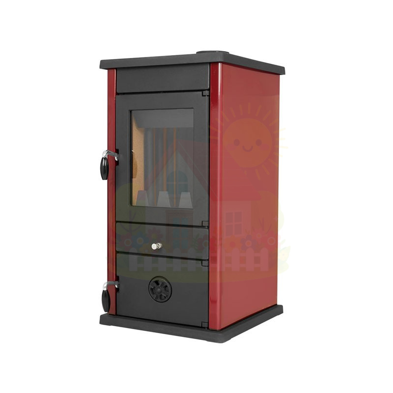 Инженерная сантехника Печь-камин MBS Thermo Vesta Plus dark red — детальное фото