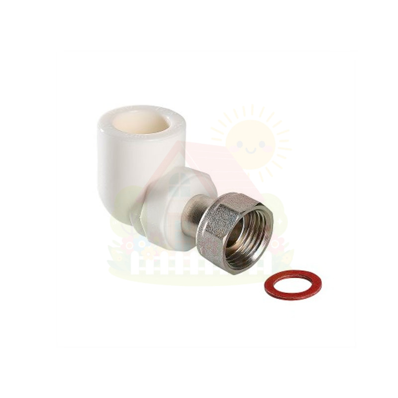 Инженерная сантехника Угол Valtec с НГ гайкой 20х3/4" (арт.VTp.758.0.02005) — детальное фото