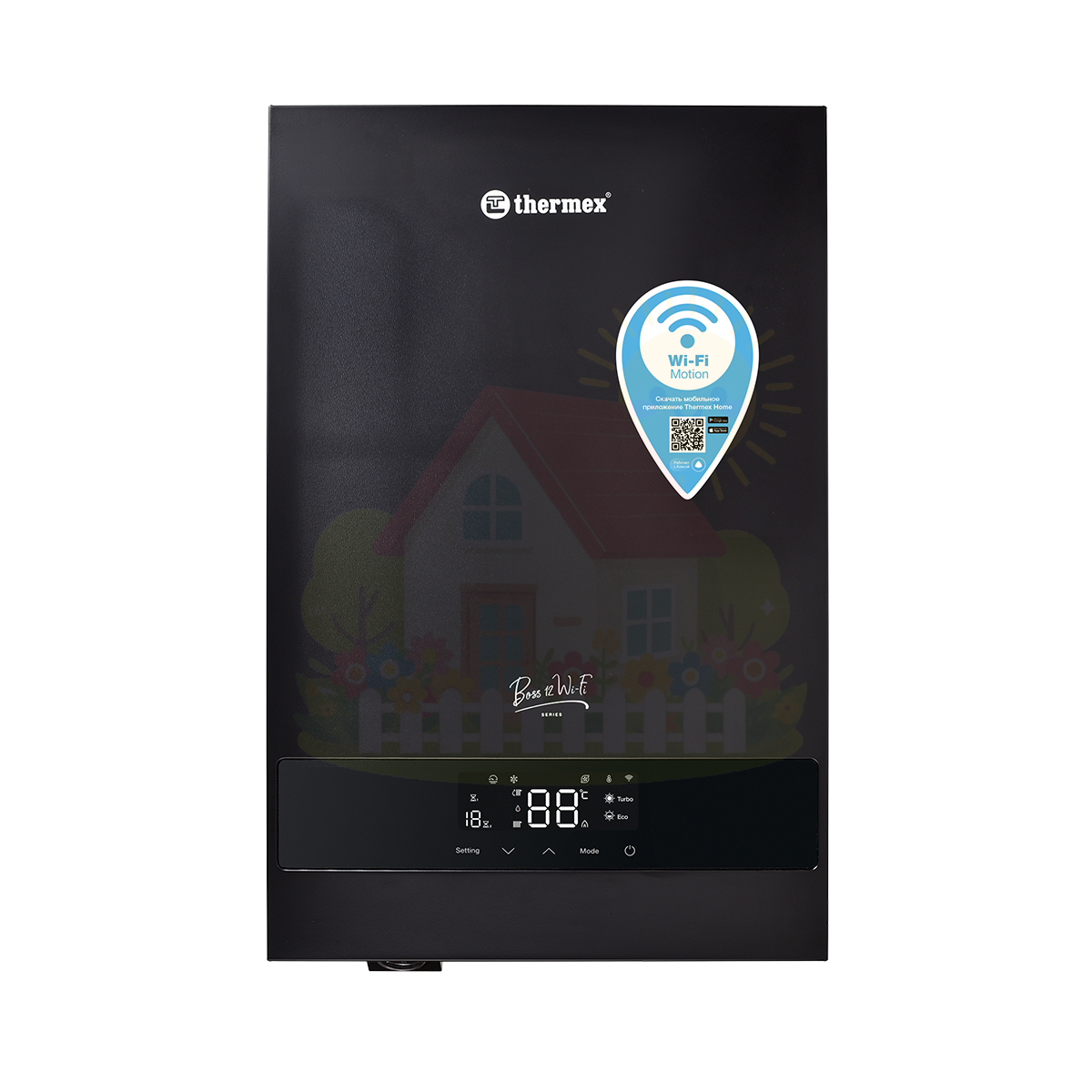 Инженерная сантехника Электрический котёл THERMEX Boss 12 Wi-Fi (Black) — детальное фото