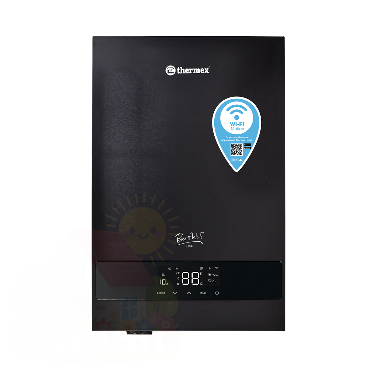 Купить Электрический котёл THERMEX Boss 12 Wi-Fi (Black) — фото товара в каталоге