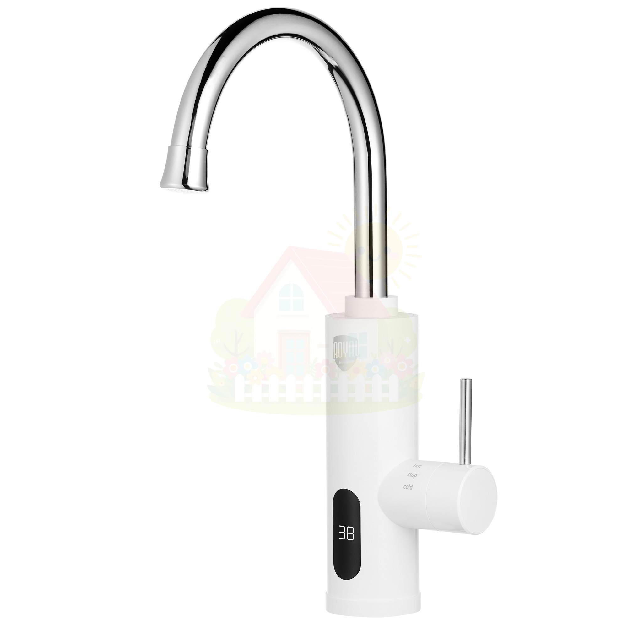 Инженерная сантехника Водонагреватель проточный Royal Thermo QuickTap White — детальное фото