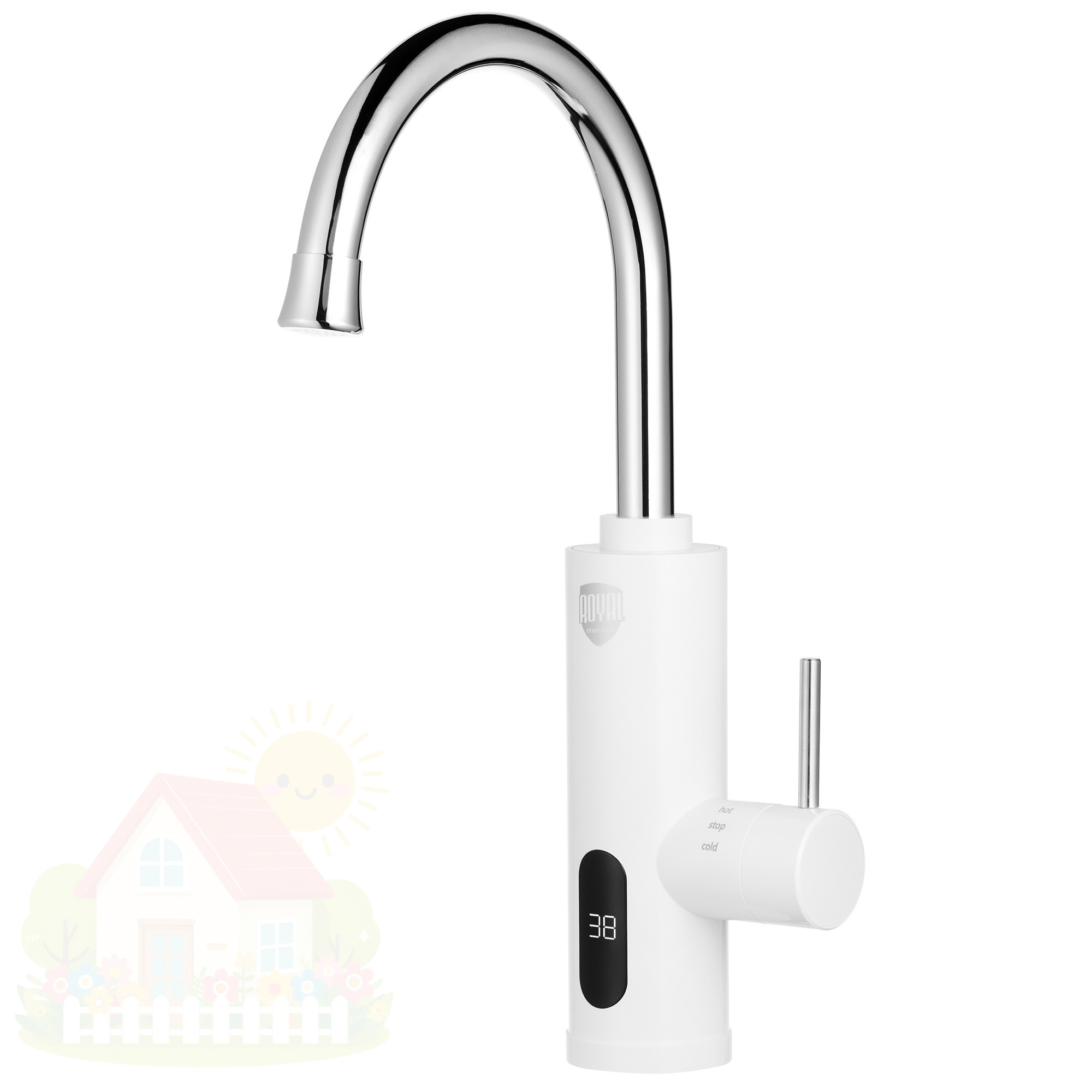 Купить Водонагреватель проточный Royal Thermo QuickTap White — фото товара в каталоге