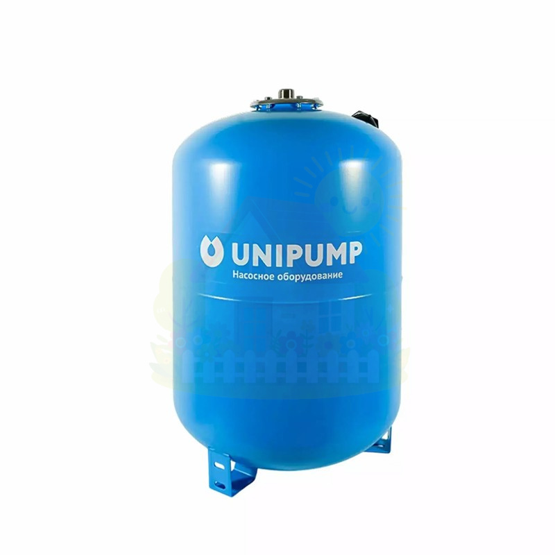 Инженерная сантехника Гидроаккумулятор Unipump ГВ 80НВ литров вертикальный (верхнее подключение) — детальное фото
