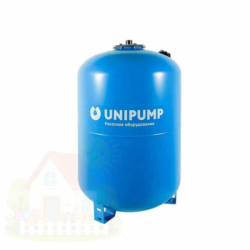 Купить Гидроаккумулятор Unipump ГВ 80НВ литров вертикальный (верхнее подключение) — фото товара в каталоге