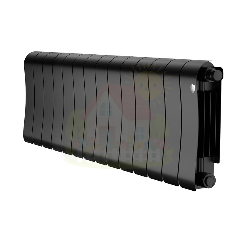 Инженерная сантехника Биметаллический радиатор Royal Thermo Infinity 300 VR80 Noir Sable (14 секций) — детальное фото