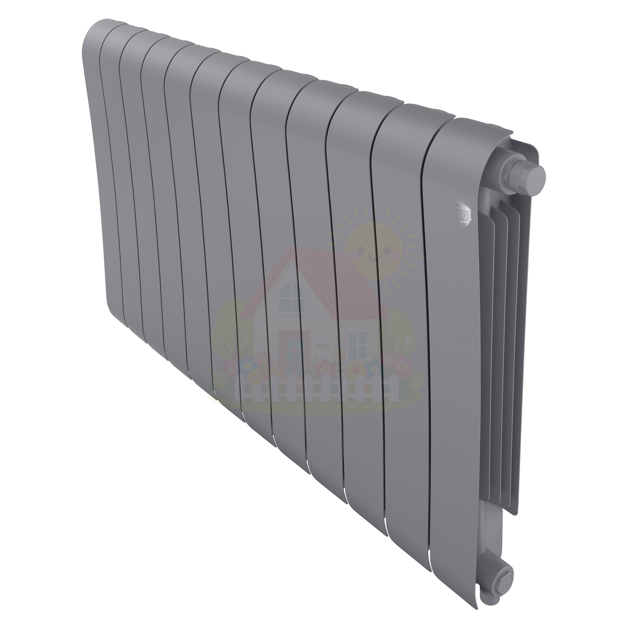 Инженерная сантехника Биметаллический радиатор Royal Thermo Infinity 500 Silver Satin (12 секций) — детальное фото