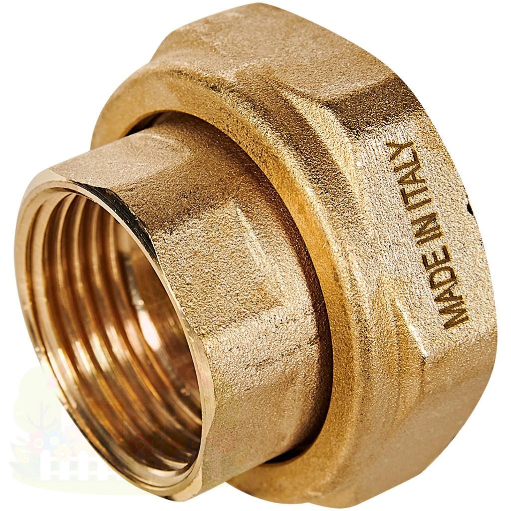 Купить Гайки для насосов Stout G1 1/2" x Rp 1" из латуни с прокладками (1 шт.) — фото товара в каталоге