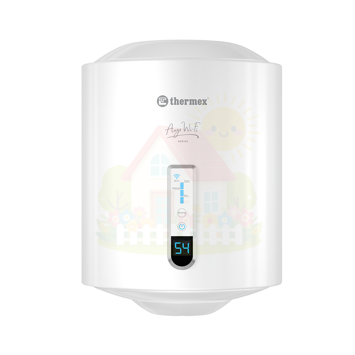 Инженерная сантехника Накопительный водонагреватель Thermex Auga V Slim Wi-Fi 30 — детальное фото