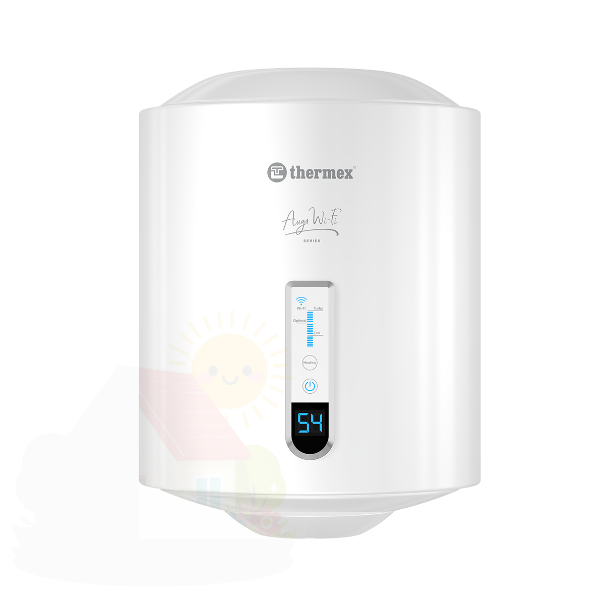 Купить Накопительный водонагреватель Thermex Auga V Slim Wi-Fi 30 — фото товара в каталоге