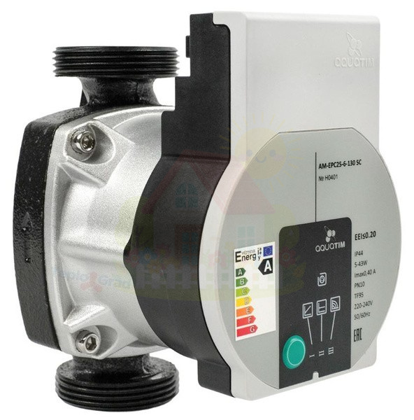 Инженерная сантехника Циркуляционный насос 1 1/2"-130 AQUATIM AM-EPC25-6-130 SC с частотным регулированием — детальное фото
