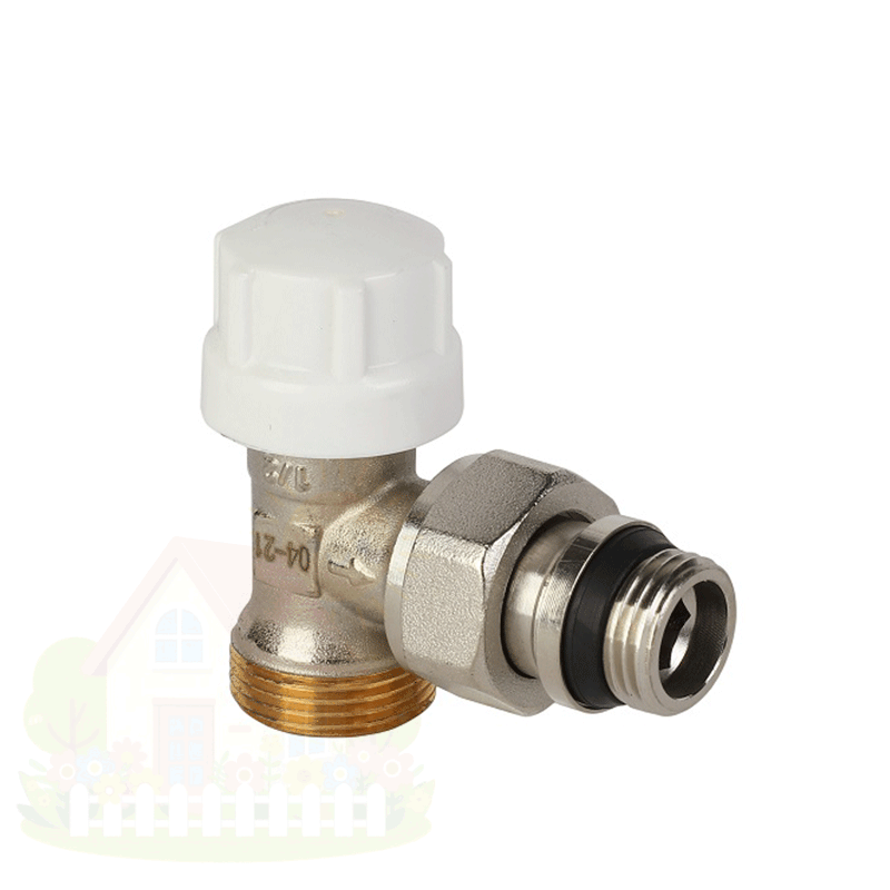 Купить Клапан термостатический угловой MVI 1/2"х3/4" резьба наружная/наружная под евроконус — фото товара в каталоге