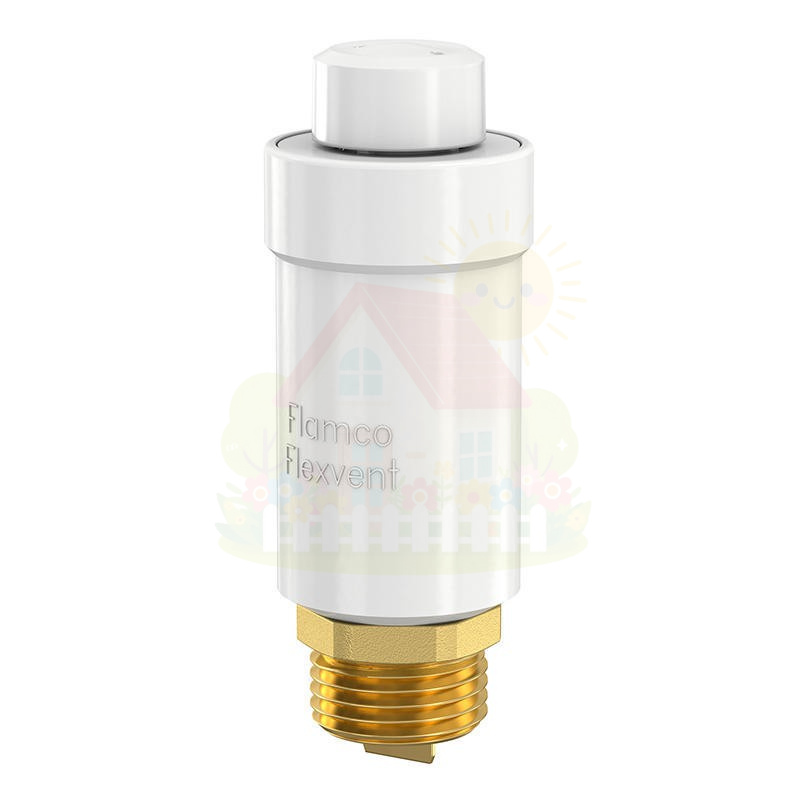 Инженерная сантехника Автоматический поплавковый воздухоотводчик Flamco Flexvent 1/2" white — детальное фото