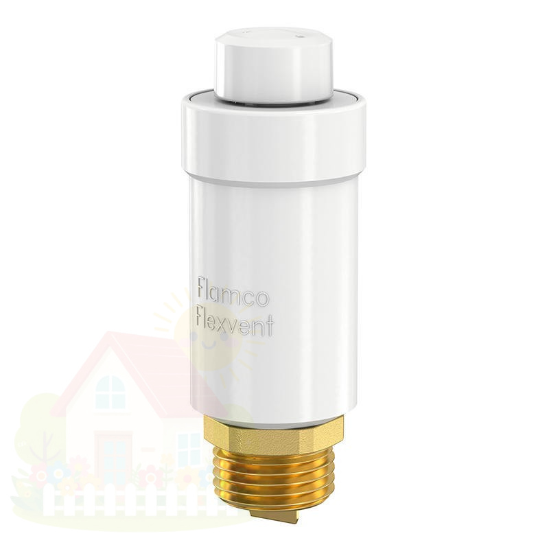 Купить Автоматический поплавковый воздухоотводчик Flamco Flexvent 1/2" white — фото товара в каталоге