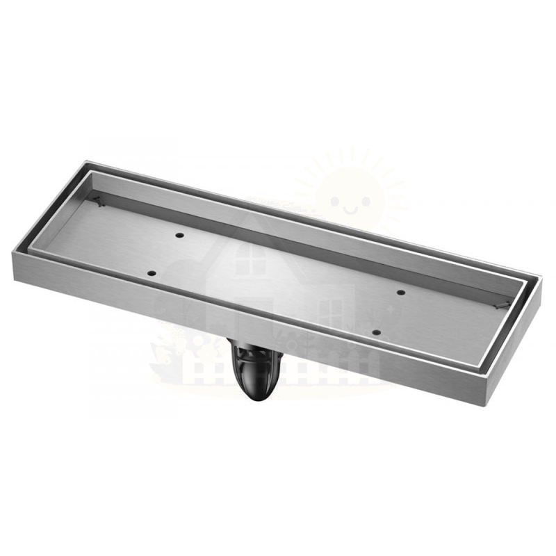 Инженерная сантехника Трап сантехнический MAGdrain JYC 300 Q50-B (100*300, магнитный клапан, Нерж., основание под плитку) — детальное фото