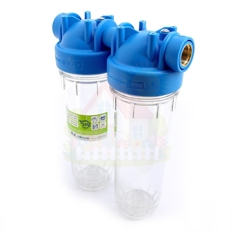 Инженерная сантехника Колба для фильтра Atlas Filtri DP 10 DUO 1/2" OT TS арт.ZA3100680 — детальное фото