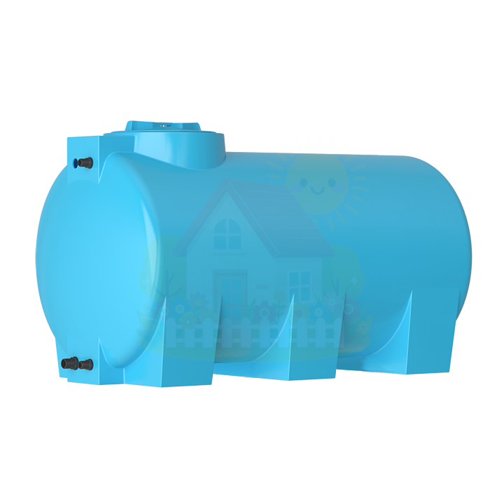 Инженерная сантехника Бак для воды ATH 500 синий горизонтальный Aquatech — детальное фото