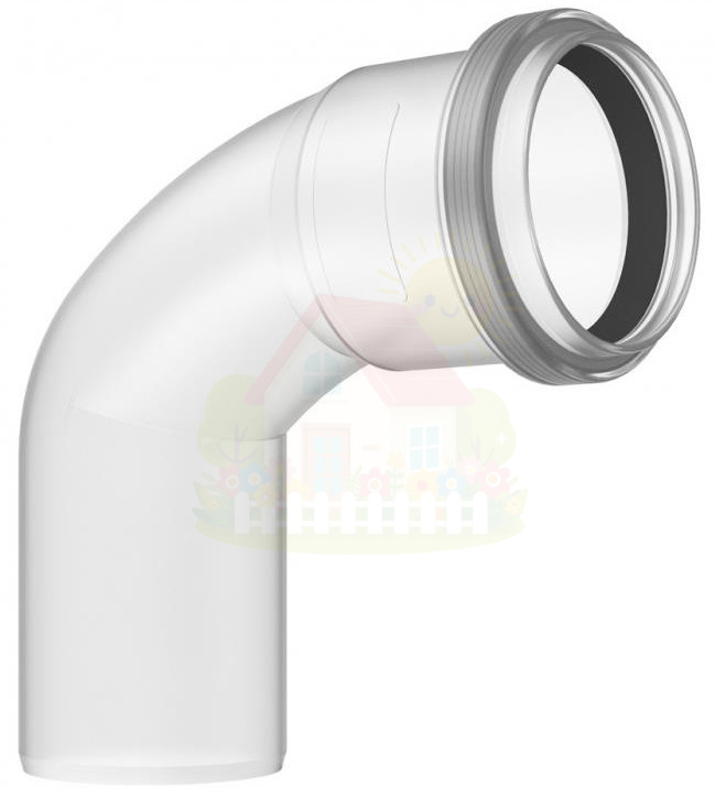 Инженерная сантехника Отвод Buderus конденсационный  FC-SE110-87 DN110 87° PP — детальное фото