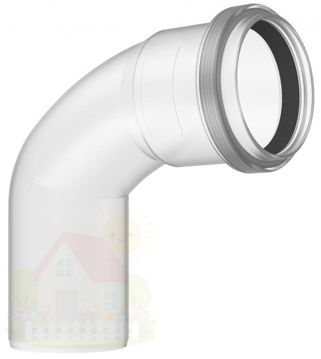 Купить Отвод Buderus конденсационный  FC-SE110-87 DN110 87° PP — фото товара в каталоге